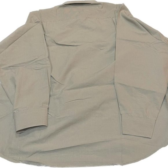 Mens Beige Long Sleeve Button Down Dress Shirt German Brand Horst Dusseldorf - Picture 4 of 11